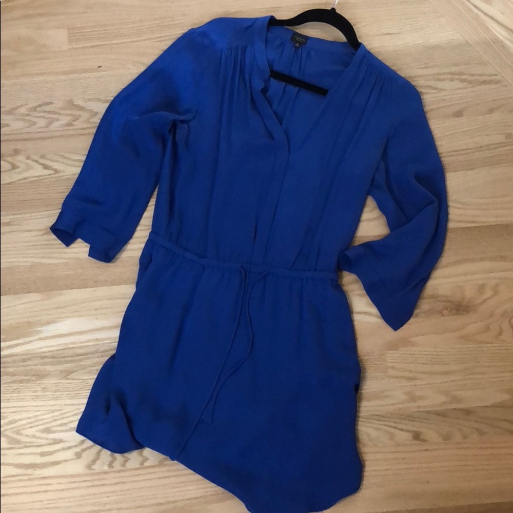 T. Babaton 100% silk royal blue dresss